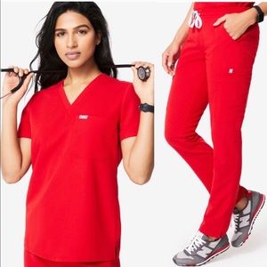 Red Women’s figs small tall pants